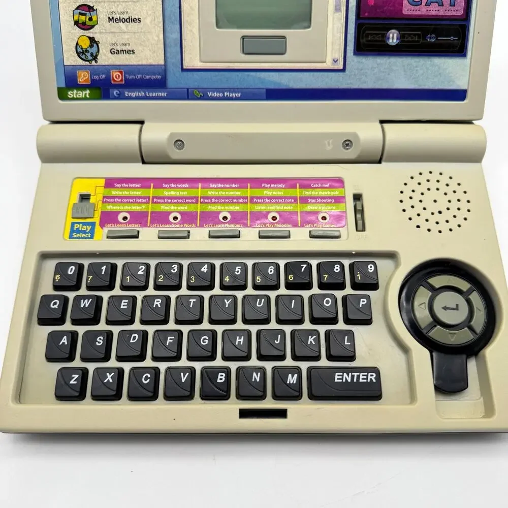 Vintage Giga Toy English Learner Laptop for Kids Tested Works